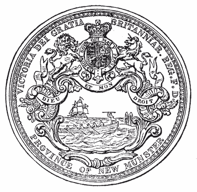 Photo of the Seal of New Munster